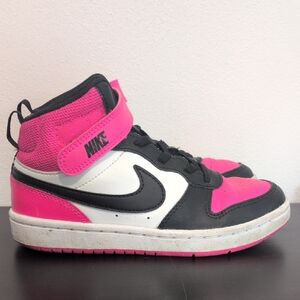 Nike Kids High-Top Sneakers - Pink and Black